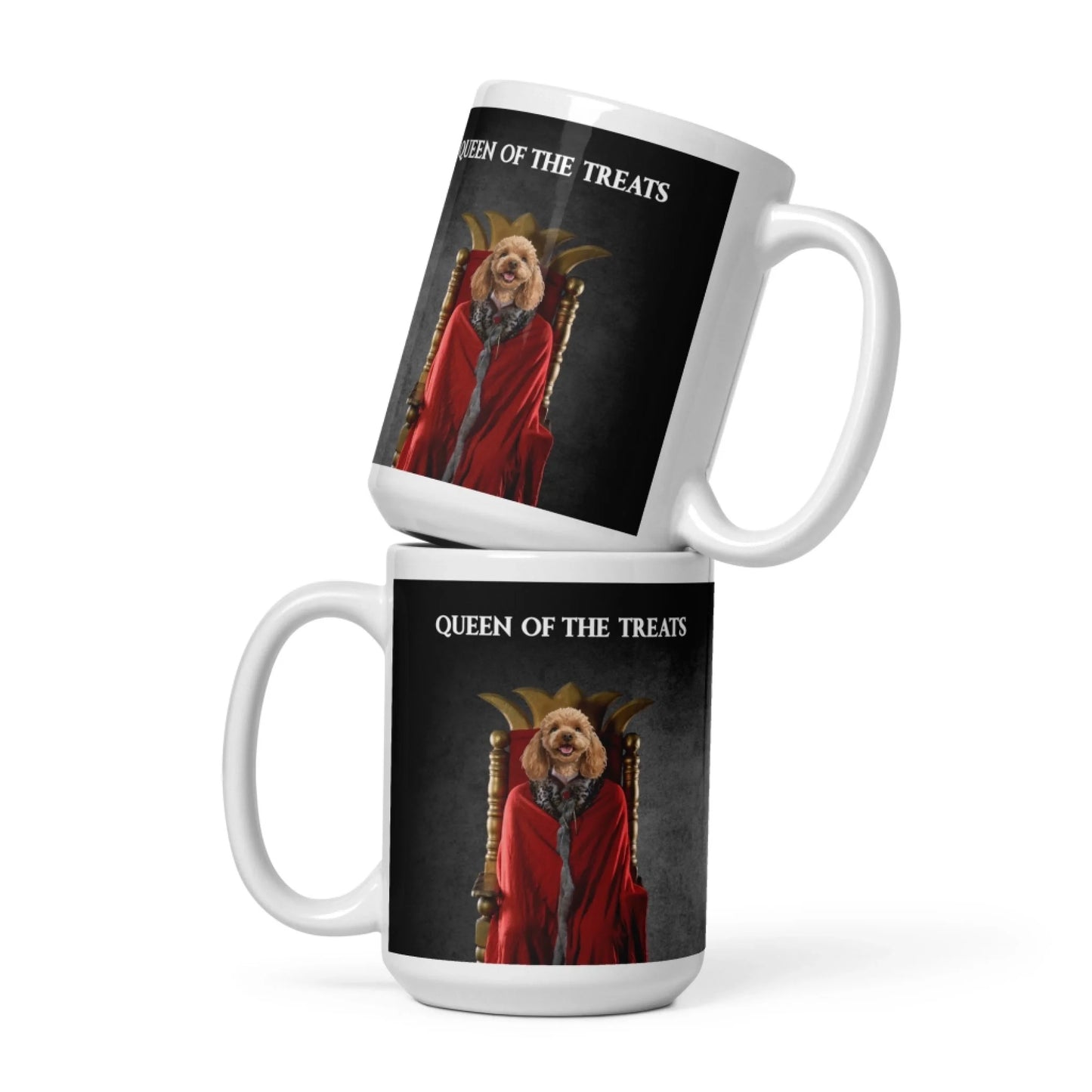 Custom Dog Mug, Queen of the Treats, 15oz product