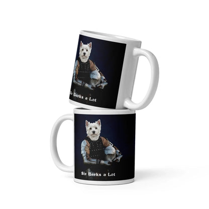 Custom Dog Mug, Sir Barks a Lot, 11oz version