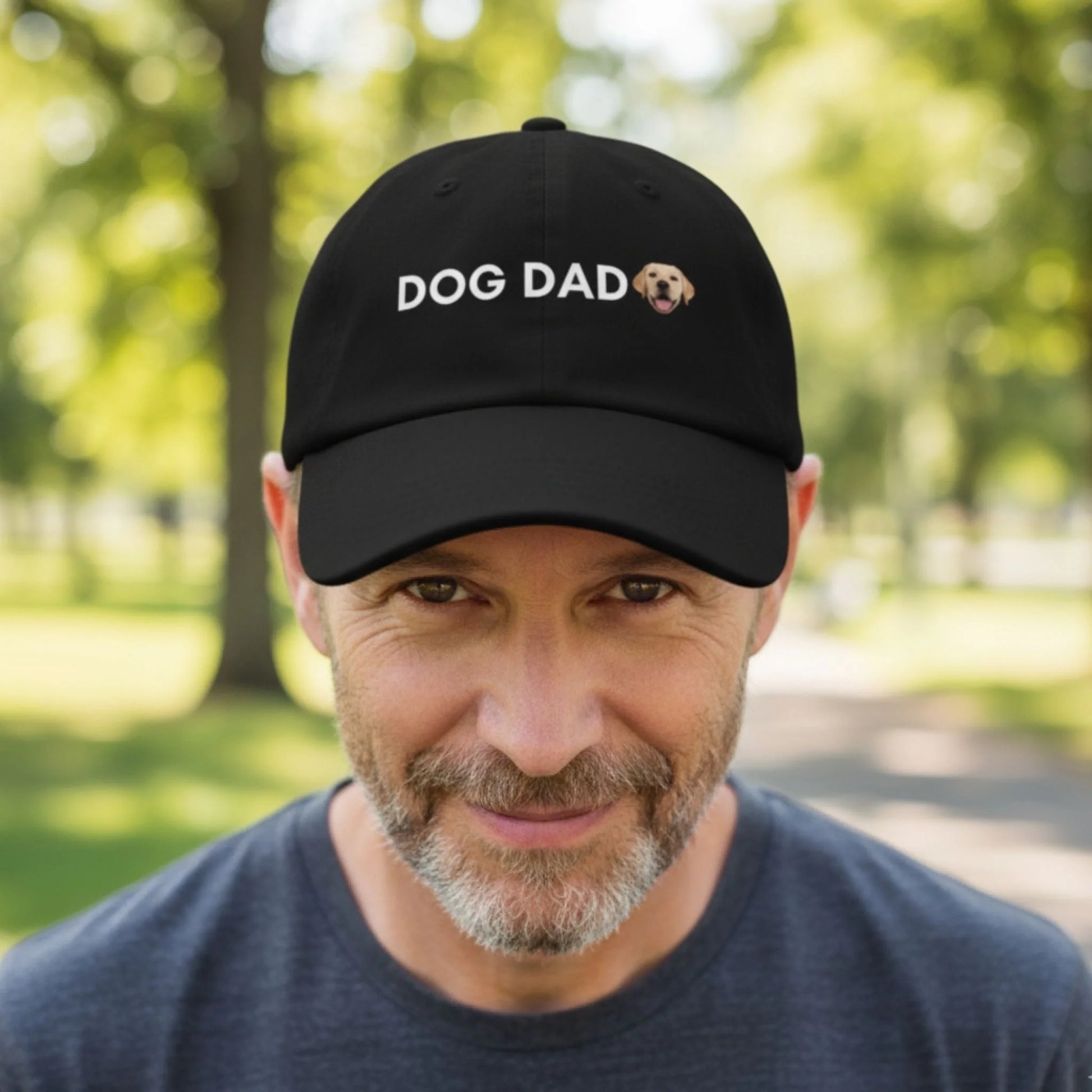 Custom Cap, Dog Dad, casual lifestyle view