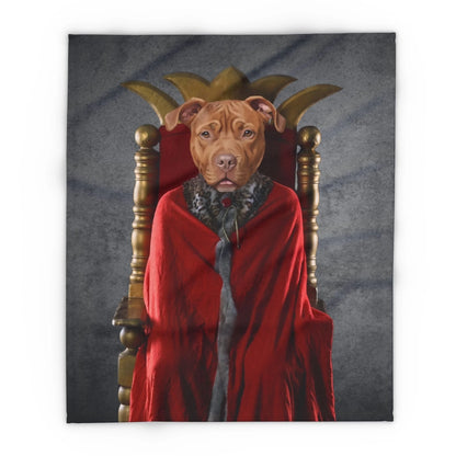 Custom Dog Blanket, Lord of the Treats, flat view