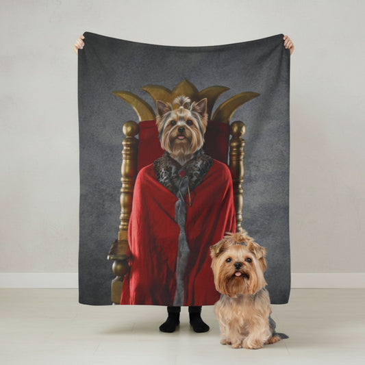 Custom Dog Blanket, Lord of the Treats, lifestyle view 1