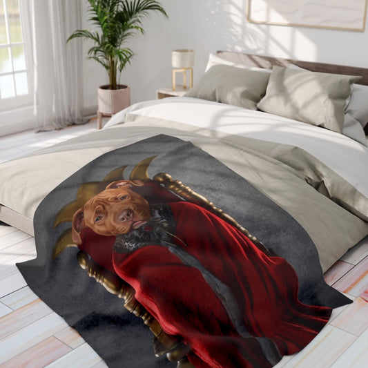 Custom Dog Blanket, Lord of the Treats, lifestyle view 2