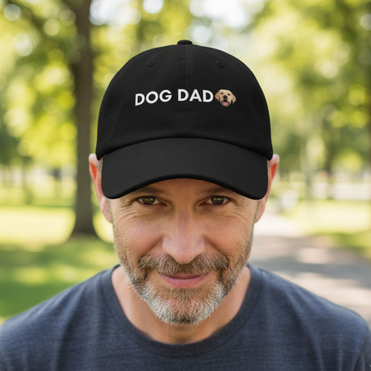 Custom Dog Hat, Dog Dad, lifestyle view