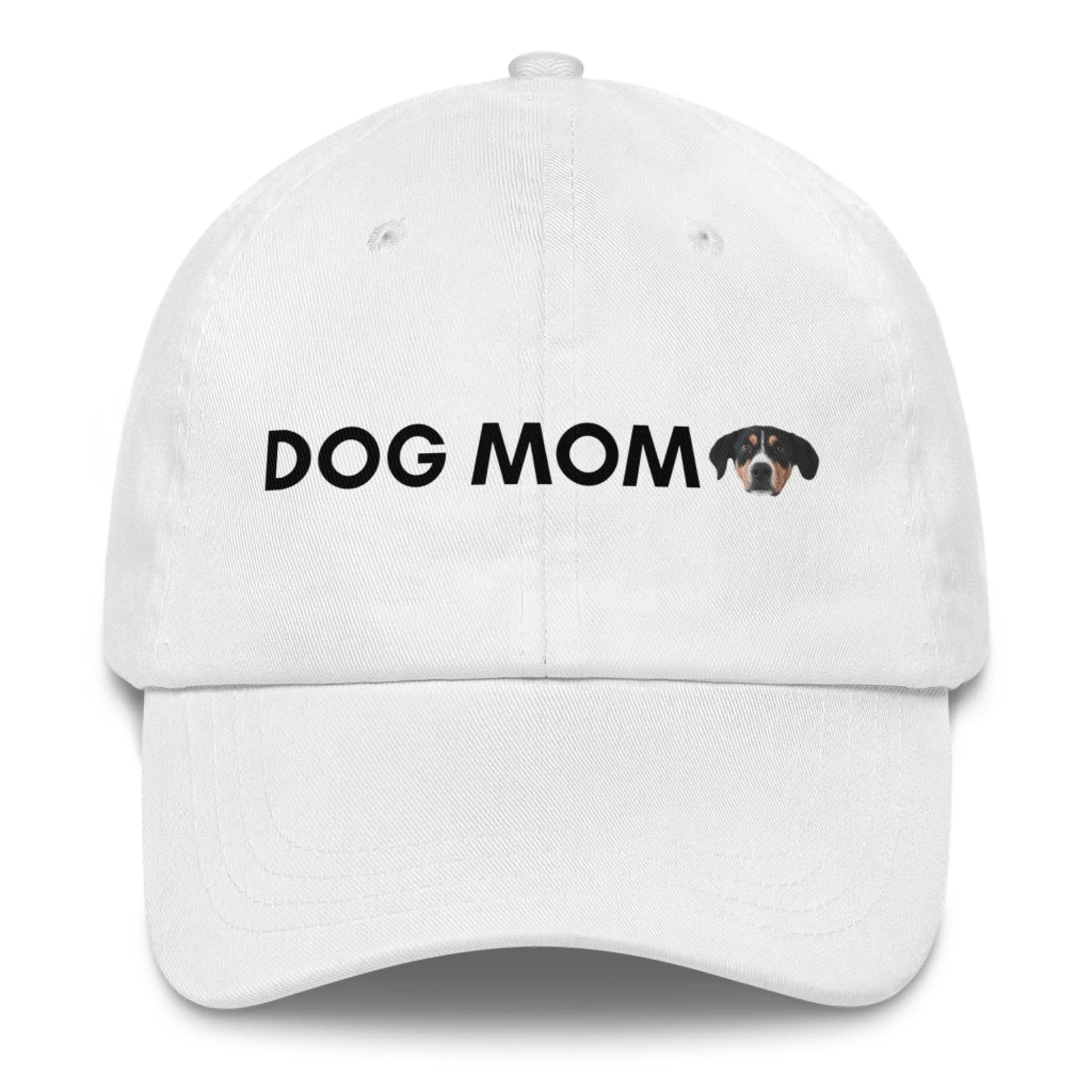 Custom Dog Hat, Dog Mom, white version