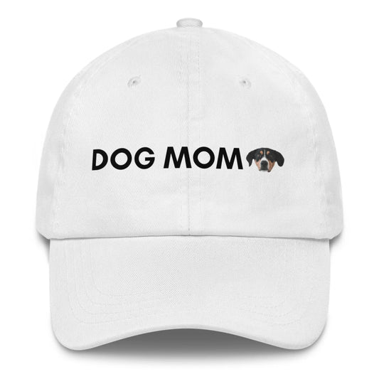 Custom Dog Hat, Dog Mom, white version