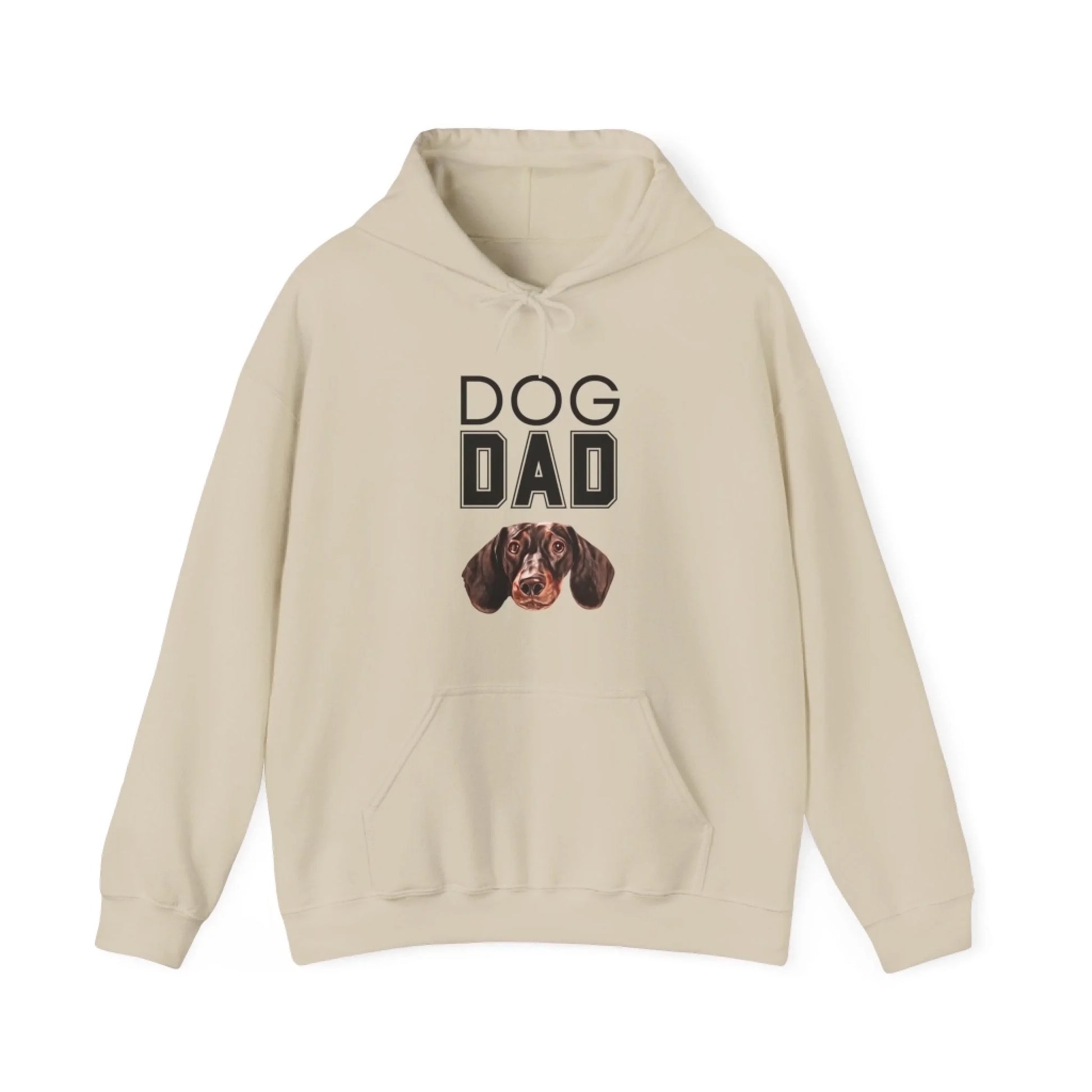 Custom Dog Hoodie, Dog Dad, sand version
