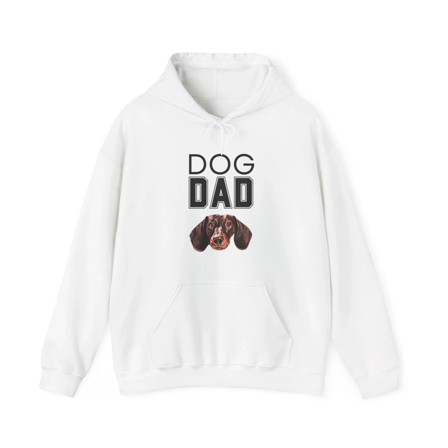 Custom Dog Hoodie, Dog Dad, white version
