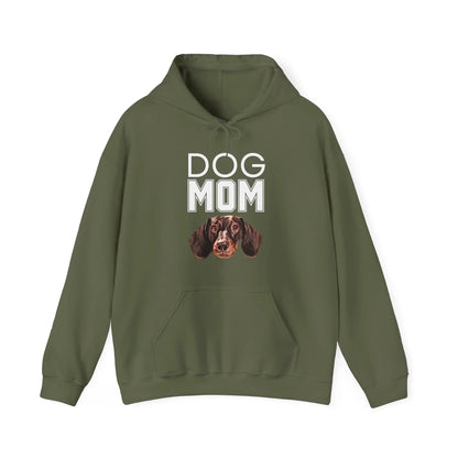 Custom Dog Hoodie, Dog Mom, military green version