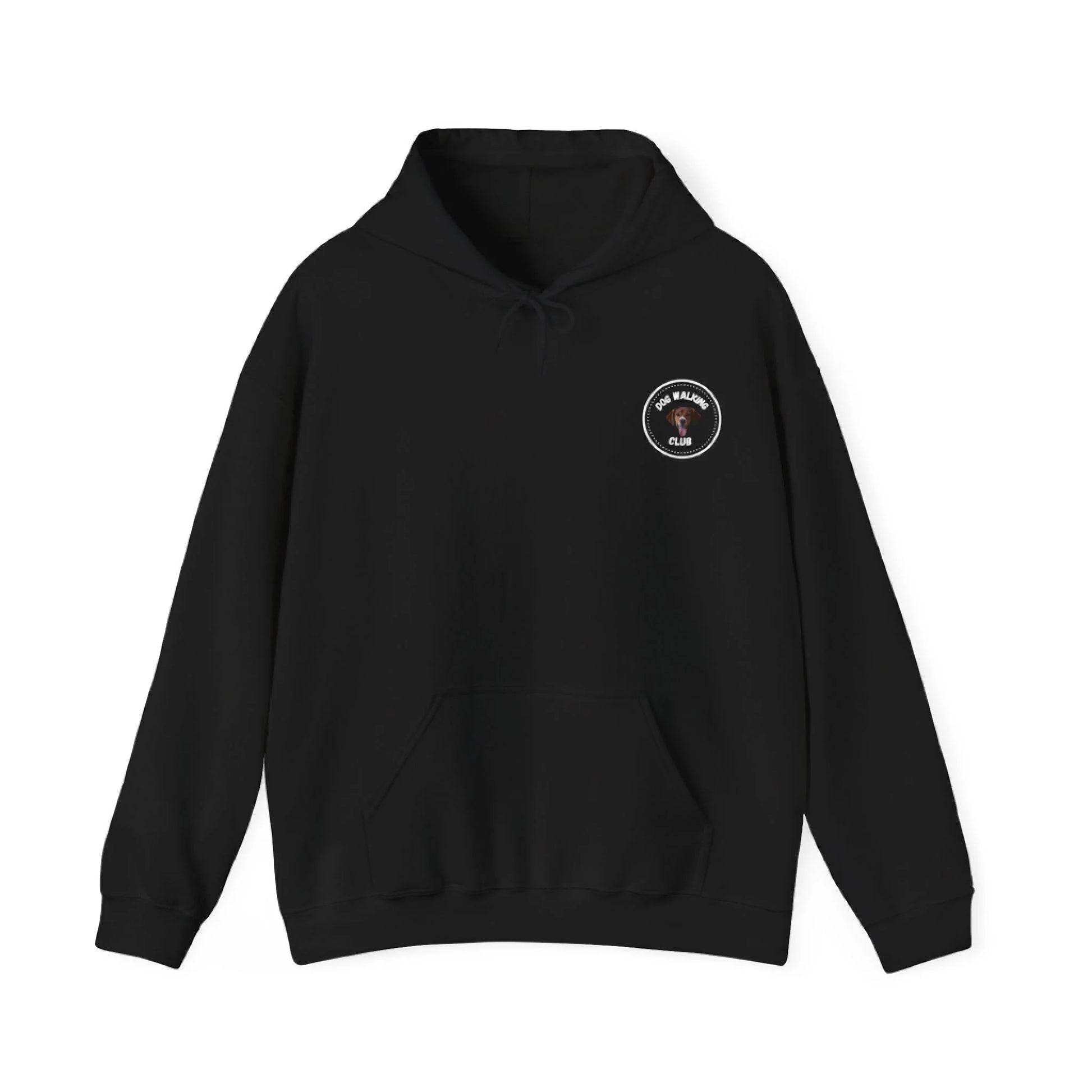 Custom Dog Hoodie, Dog Walking Club, black version