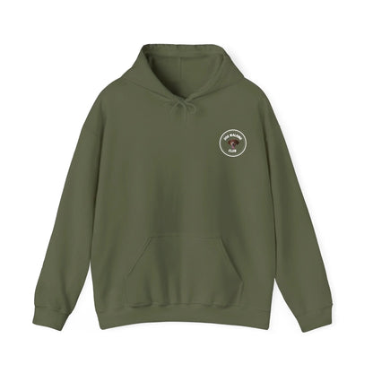 Custom Dog Hoodie, Dog Walking Club, military green version