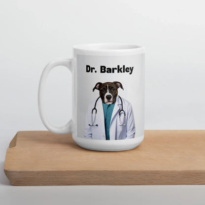 Custom Dog Mug, Dr Barkley, 15oz lifestyle alternate view