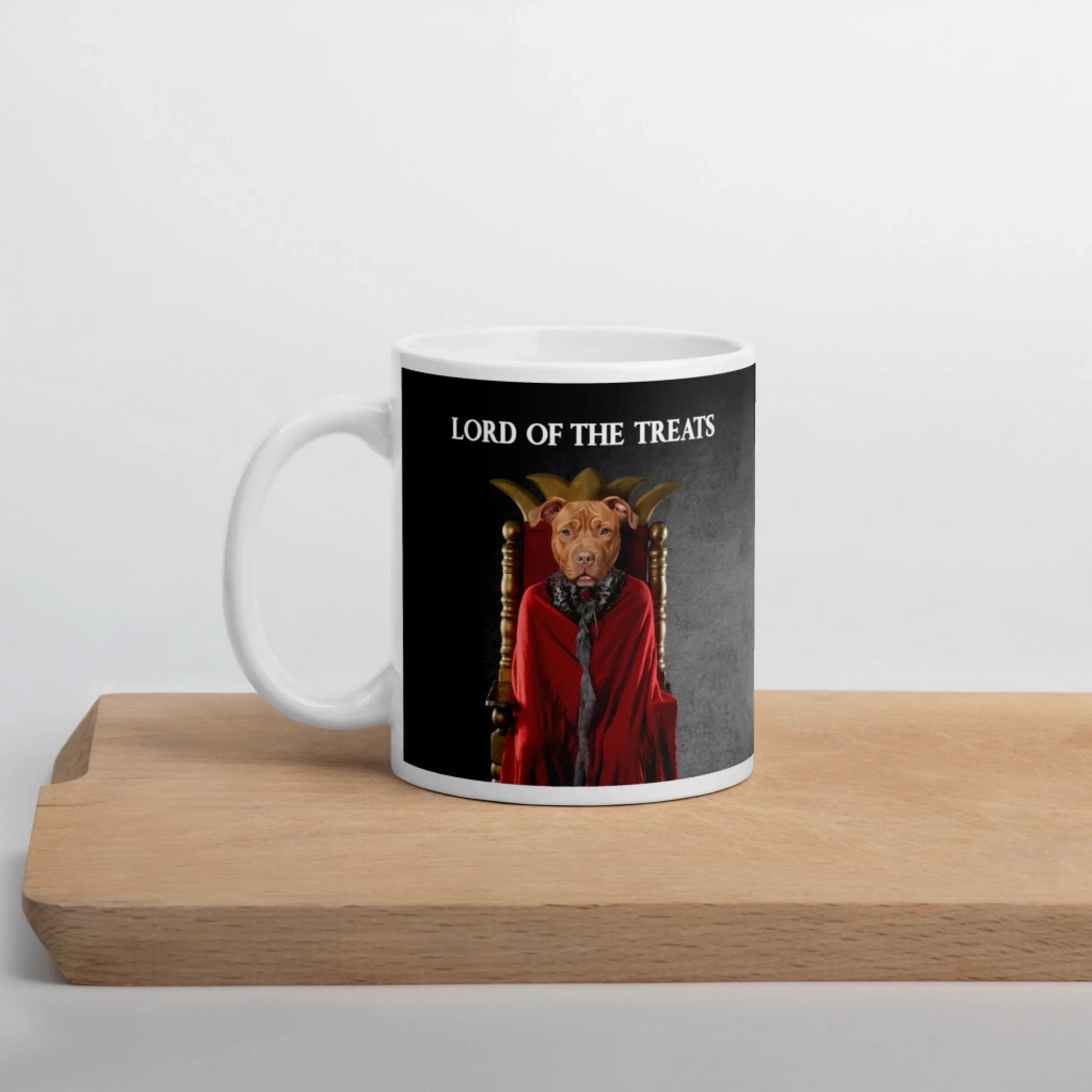 Custom Dog Mug, Lord of the Treats, 11oz lifestyle view-2