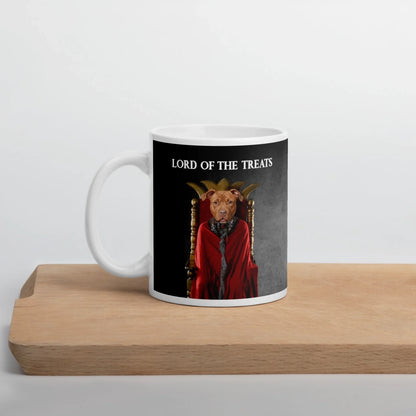 Custom Dog Mug, Lord of the Treats, 11oz lifestyle view-2