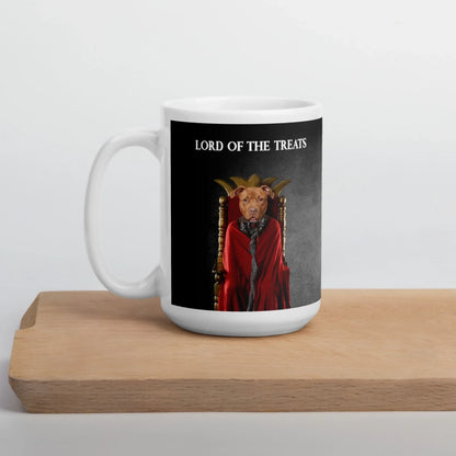 Custom Dog Mug, Lord of the Treats, 15oz version
