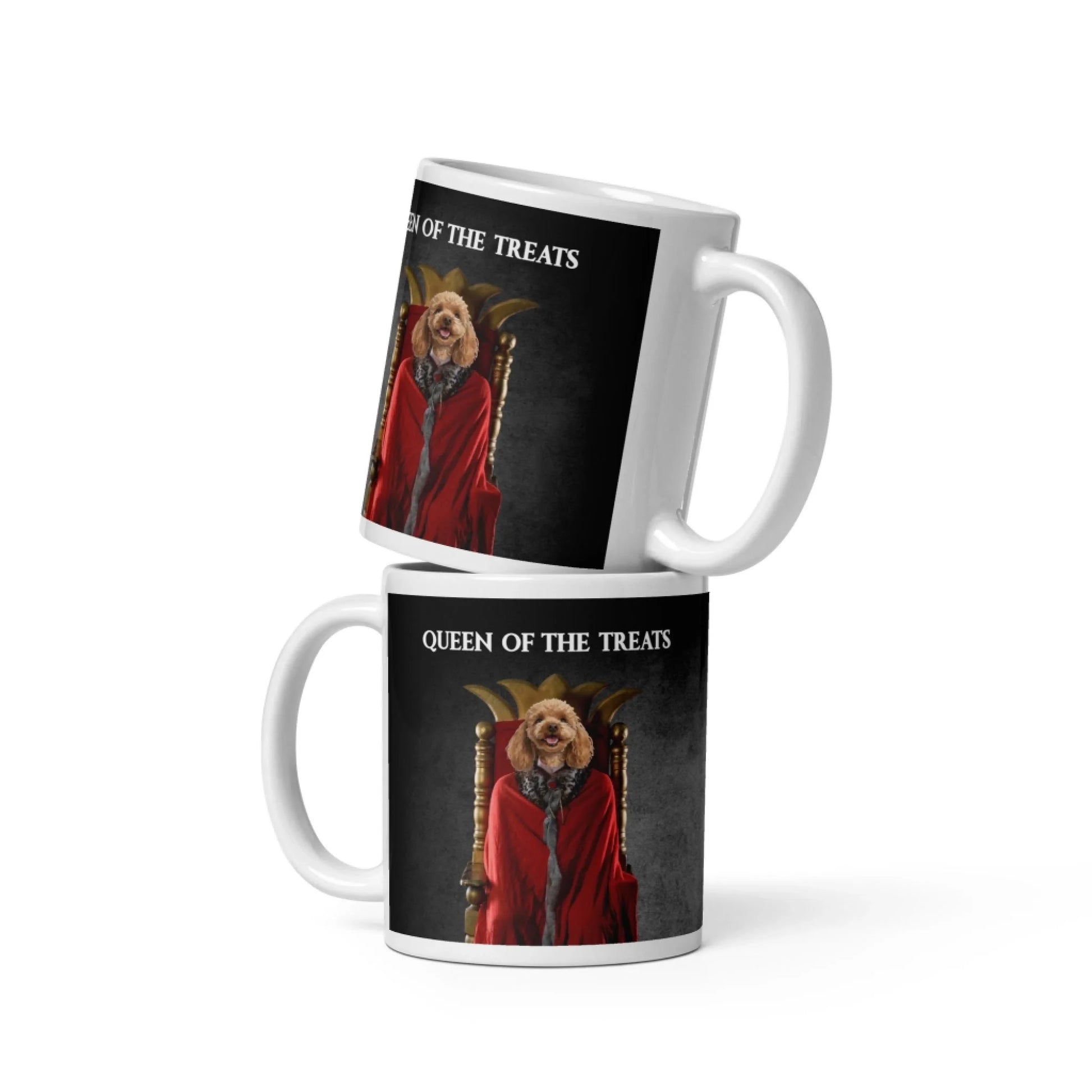 Custom Dog Mug, Queen of the Treats, 11oz version