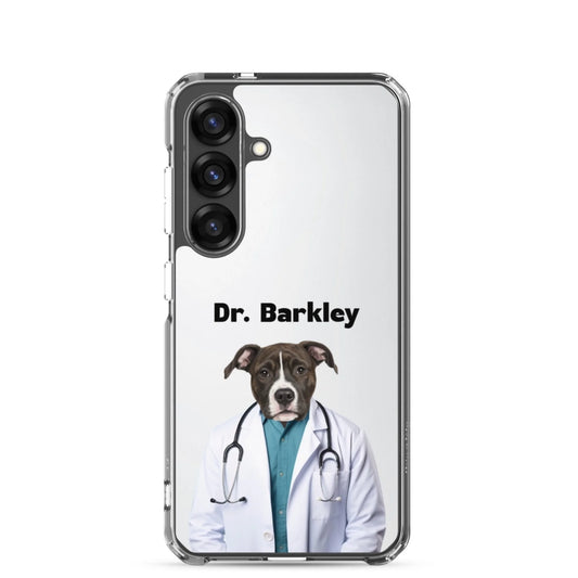 Custom Dog Phone Case, Dr Barkley, Samsung version