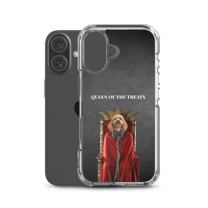 Custom Dog Phone Case, Queen of the Treats, iPhone version