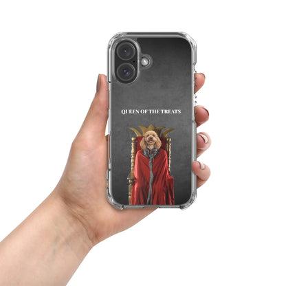 Custom Dog Phone Case, Queen of the Treats, iPhone lifestyle view