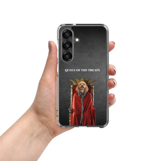 Custom Dog Phone Case, Queen of the Treats, Samsung lifestyle view