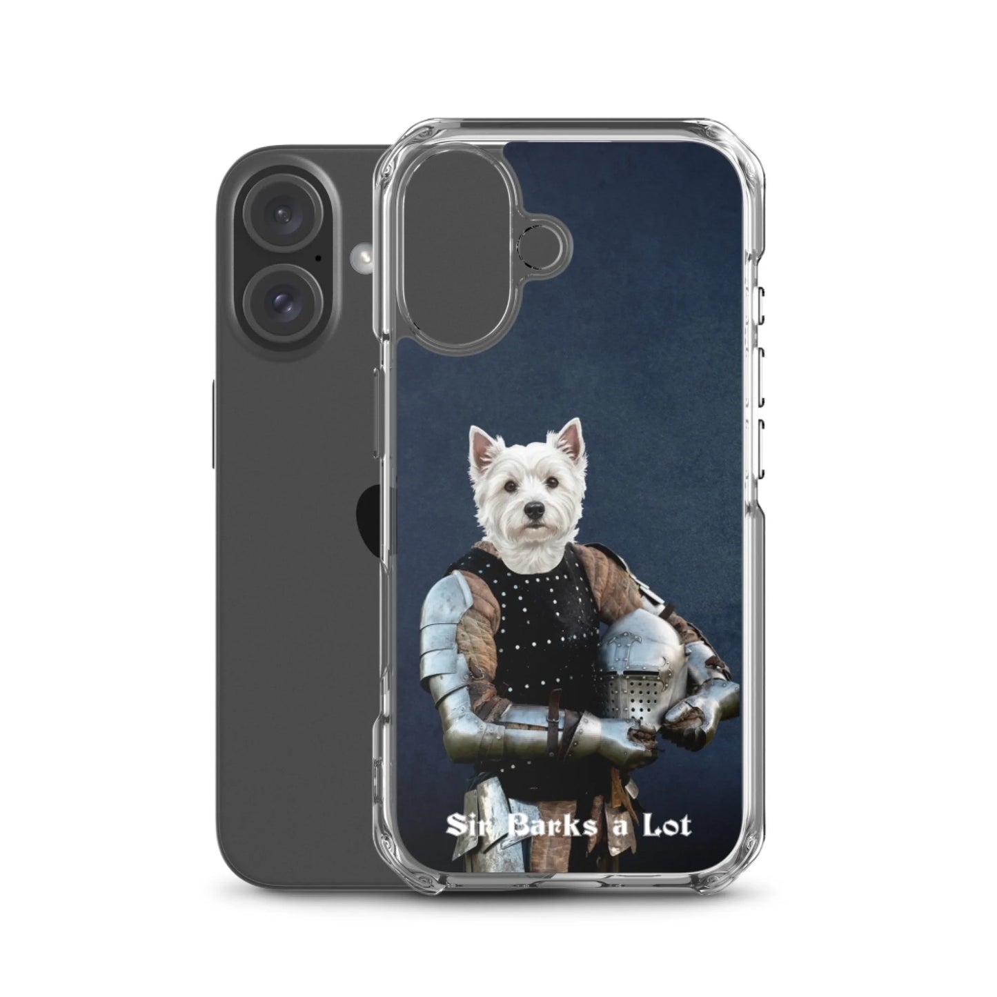 Custom Dog Phone Case, Sir Barks a Lot, iPhone version