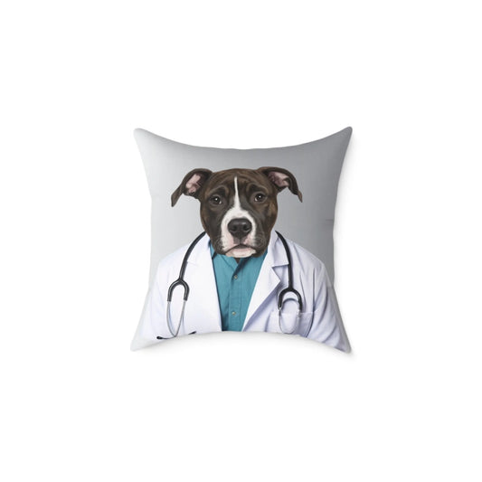 Custom Dog Pillow, Dr Barkley, product view