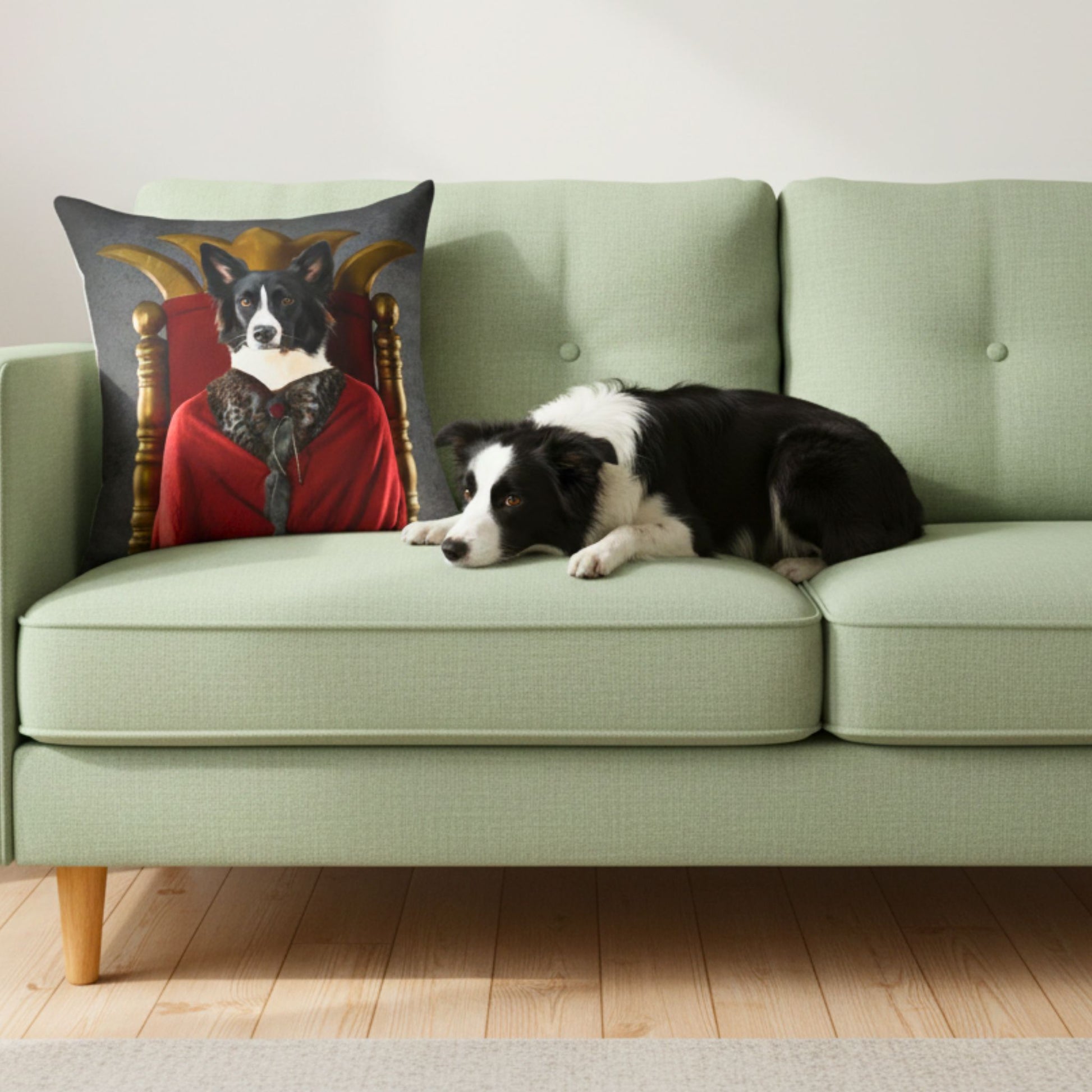 Custom Dog Pillow, Lord of the Treats, lifestyle view