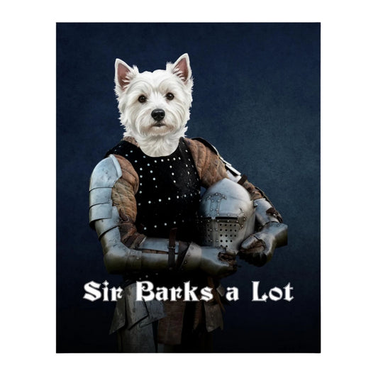 Custom Dog Poster, Sir Barks a Lot, digital download version
