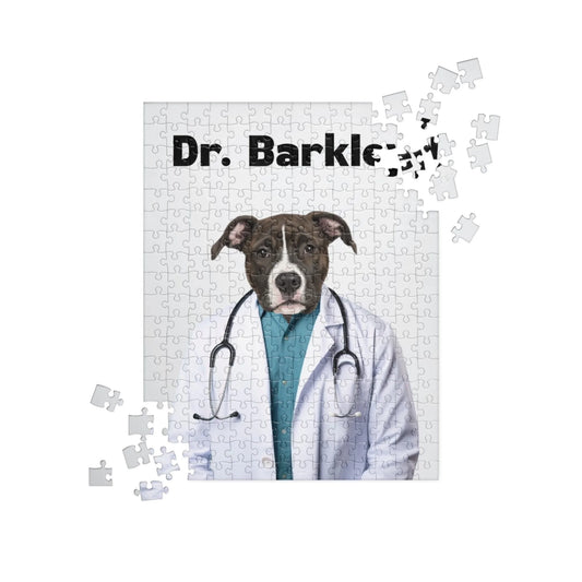 Custom Dog Puzzle, Dr Barkley, lifestyle view 1