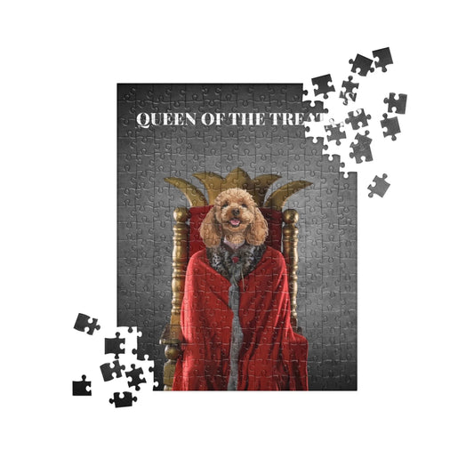 Custom Dog Puzzle, Queen of the Treats, lifestyle view 1