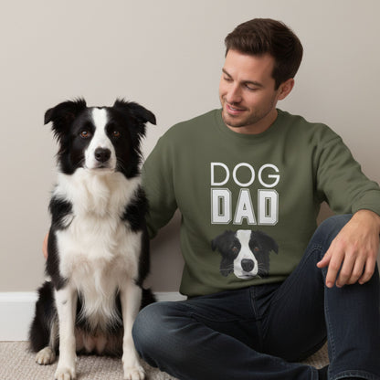 Custom Dog Sweatshirt, Dog Dad, lifestyle view