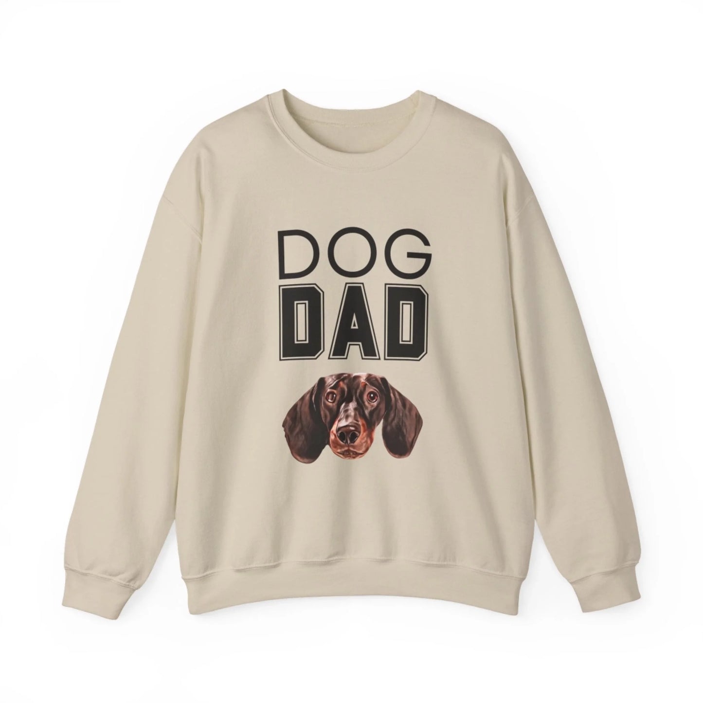 Custom Dog Sweatshirt, Dog Dad, sand version