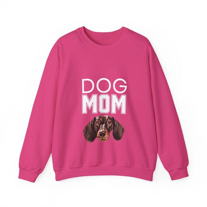Custom Dog Sweatshirt, Dog Mom, heliconia version
