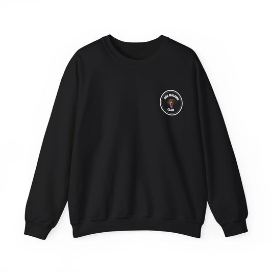 Custom Dog Sweatshirt, Dog Walking Club, black version