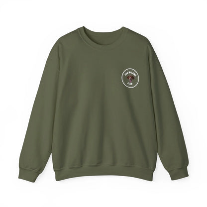Custom Dog Sweatshirt, Dog Walking Club, military green version
