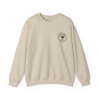 Custom Dog Sweatshirt, Dog Walking Club, sand version