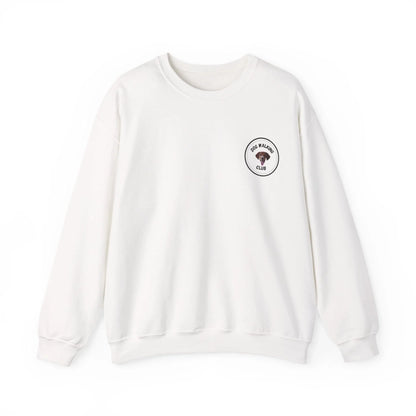 Custom Dog Sweatshirt, Dog Walking Club, white version