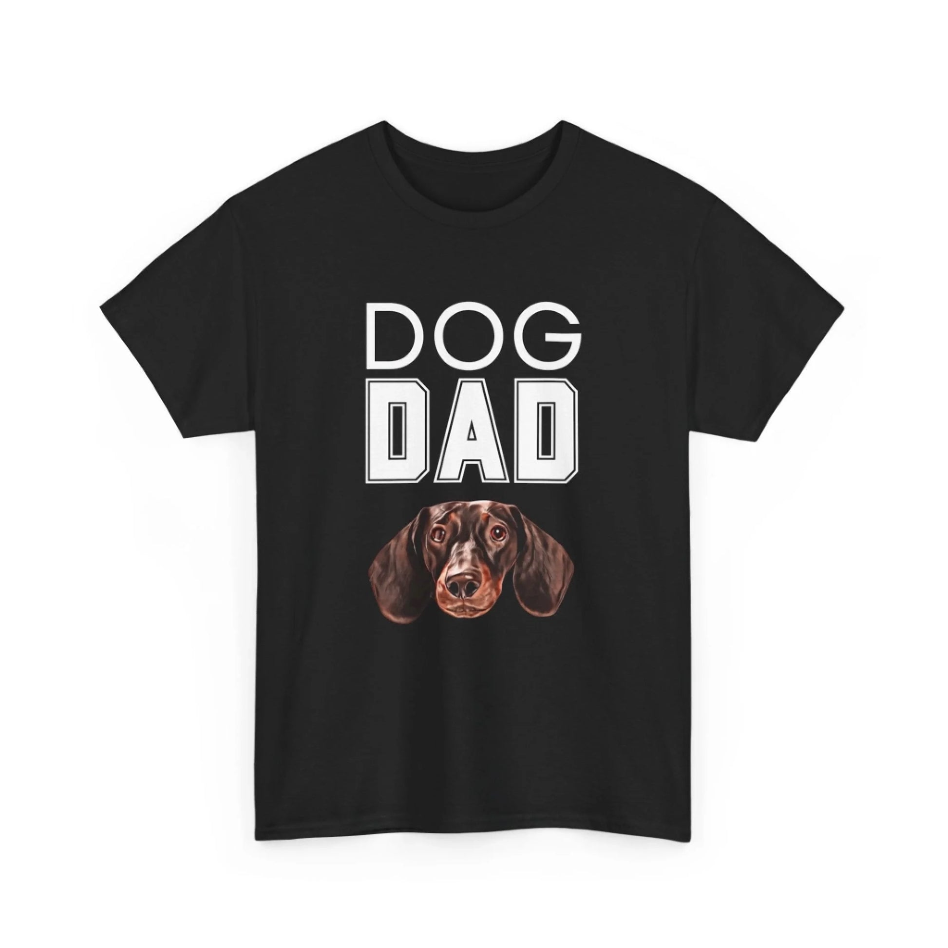 Custom Dog Tee Shirt, Dog Dad, black version