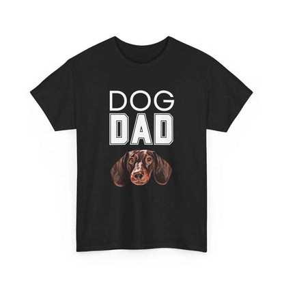 Custom Dog Tee Shirt, Dog Dad, black version