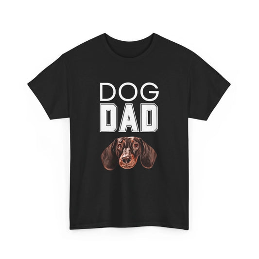 Custom Dog Tee Shirt, Dog Dad, black version