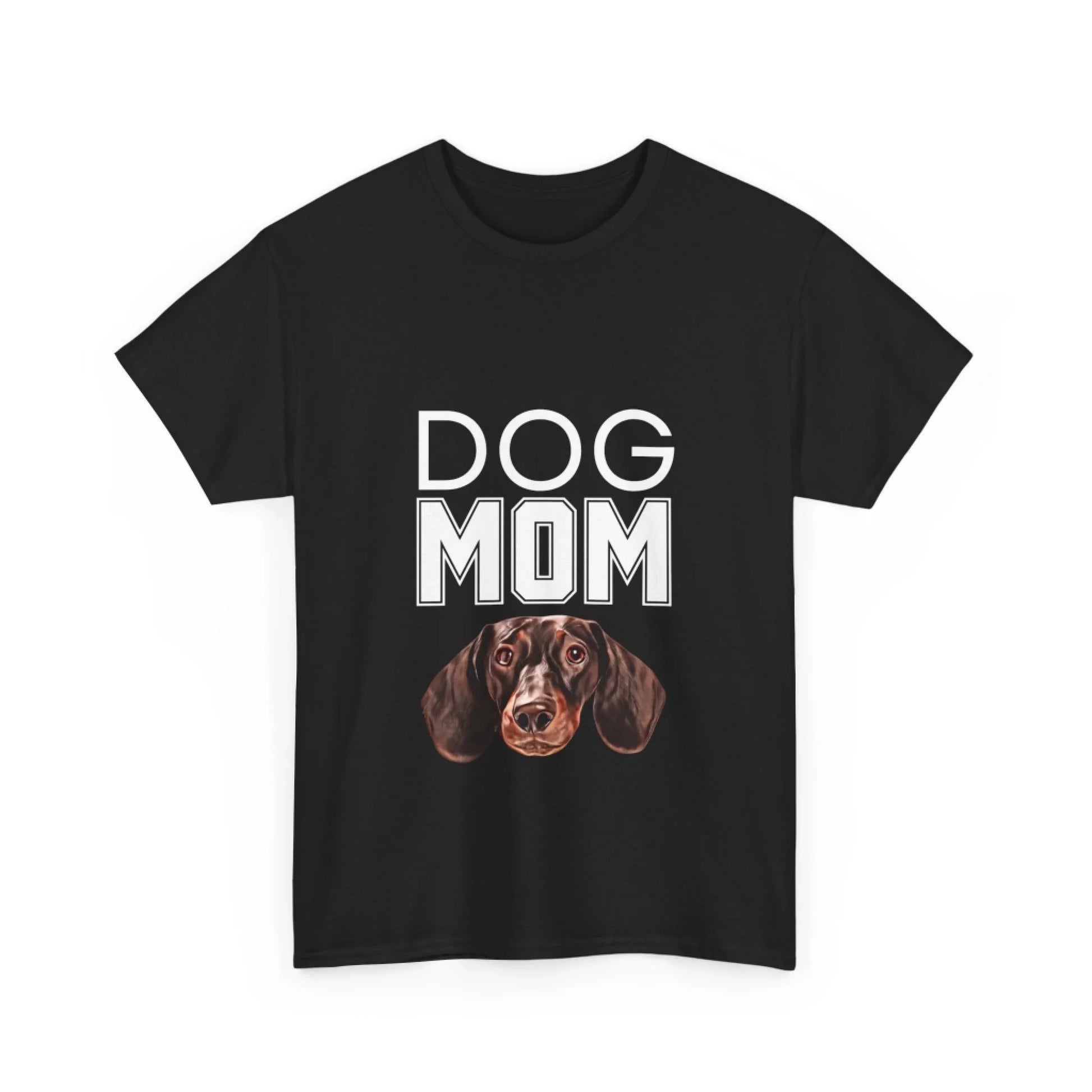 Custom Dog Tee Shirt, Dog Mom, black version