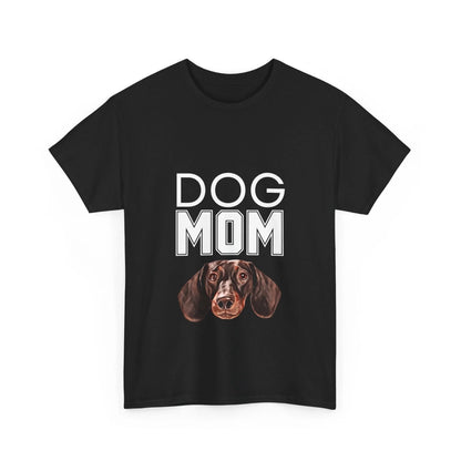 Custom Dog Tee Shirt, Dog Mom, black version
