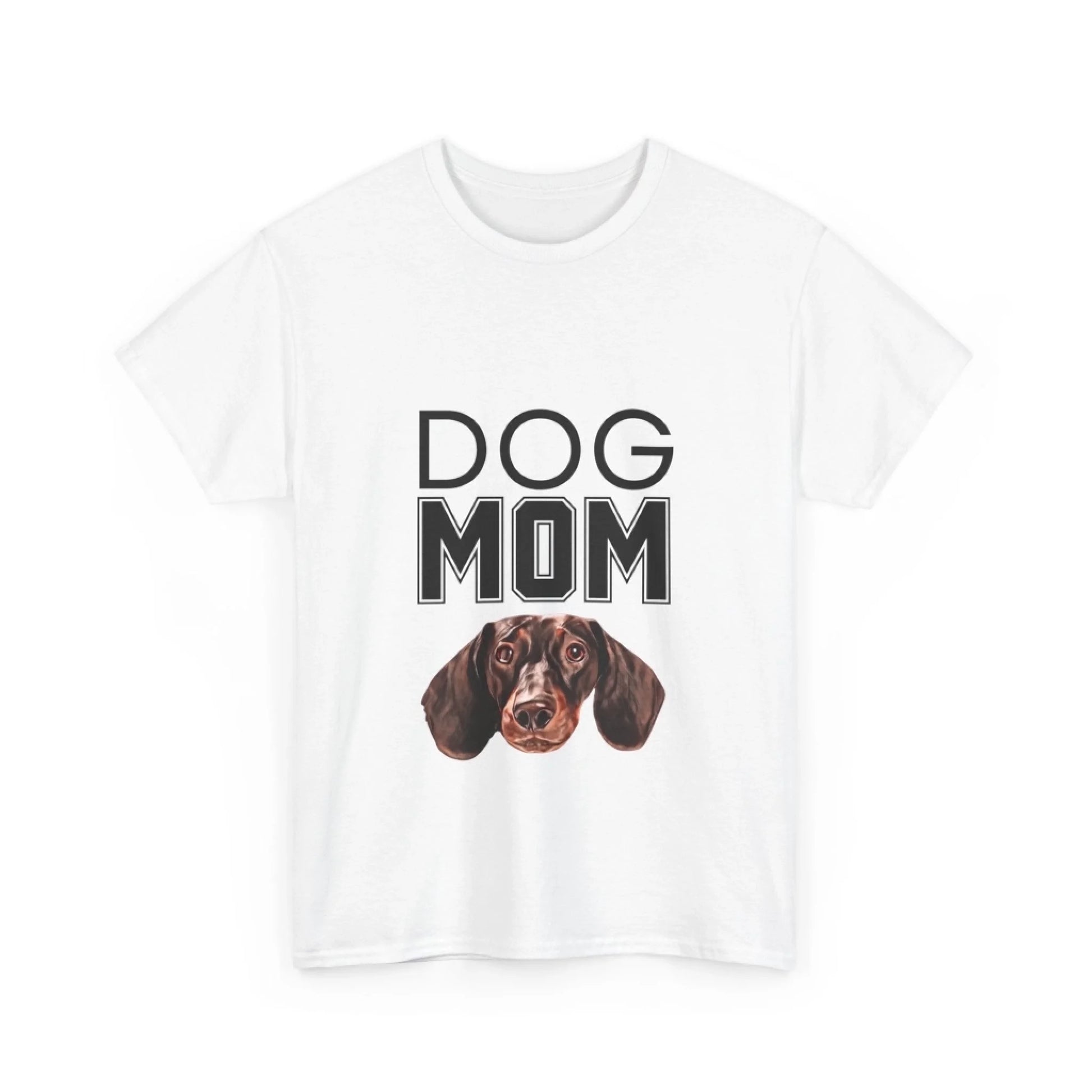 Custom Dog Tee Shirt, Dog Mom, white version
