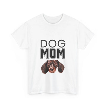 Custom Dog Tee Shirt, Dog Mom, white version
