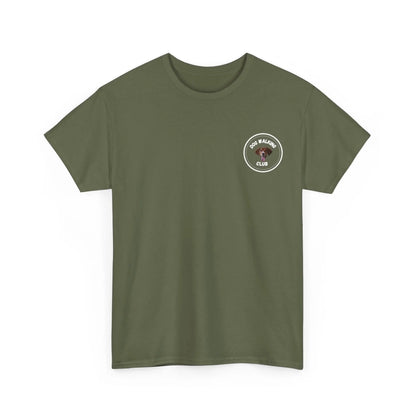 Custom Dog Tee Shirt, Dog Walking Club, military green version
